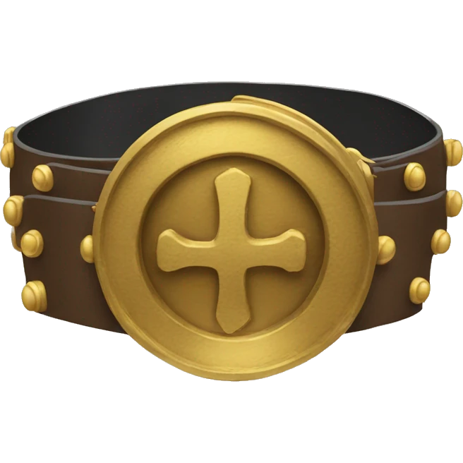 The gold belt emoji