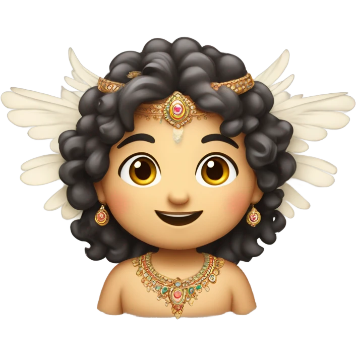 Cute Indian cherub  emoji
