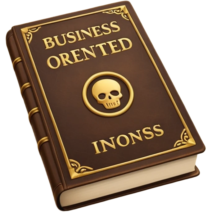 a book with a title "business-oriented intro" emoji