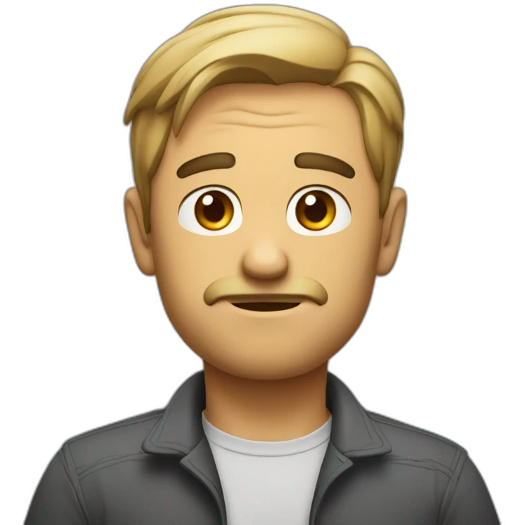 the man shrugs his shoulders emoji