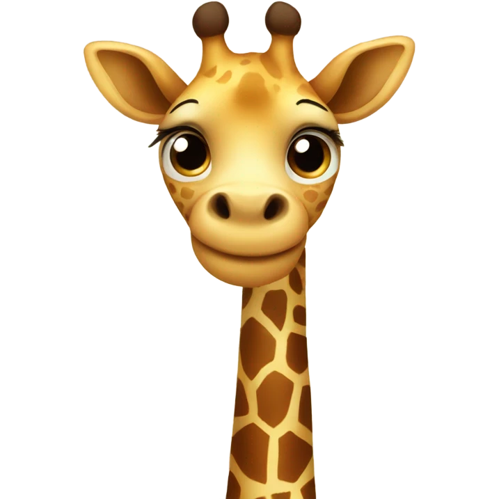 Cute giraffe emoji