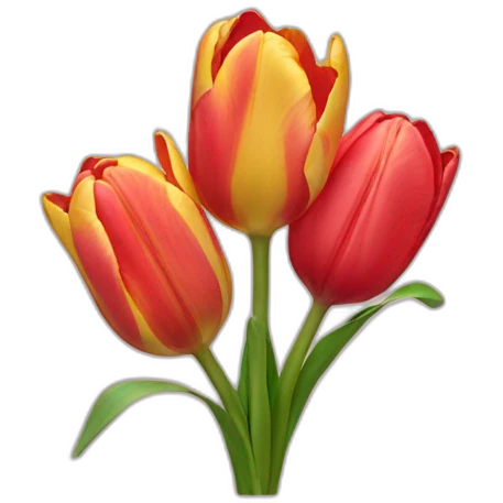 tulips emoji