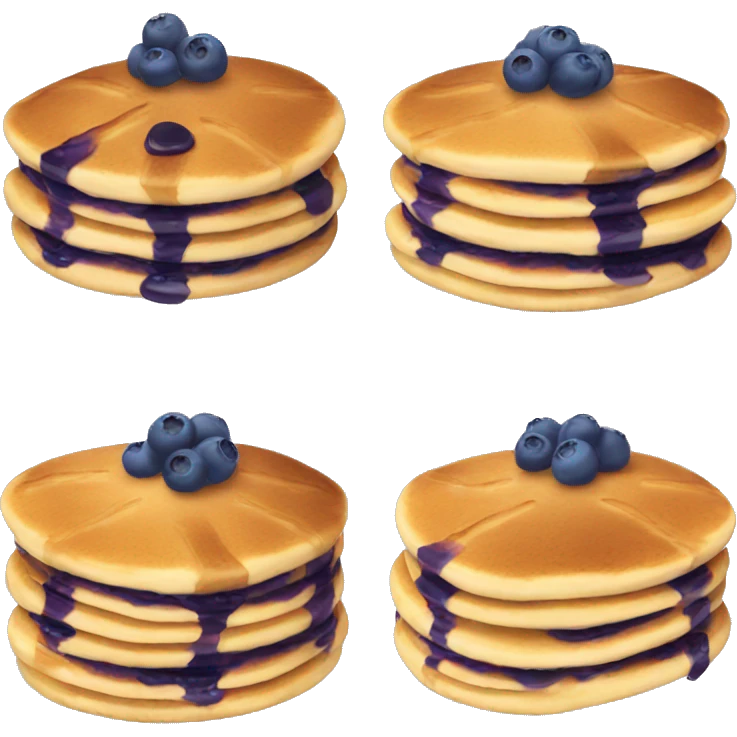 Blueberry pancakes  emoji