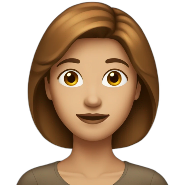 Lady-brown-hair emoji