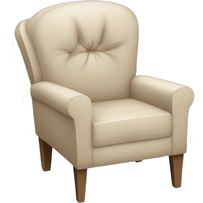 a personified chair that is crying emoji