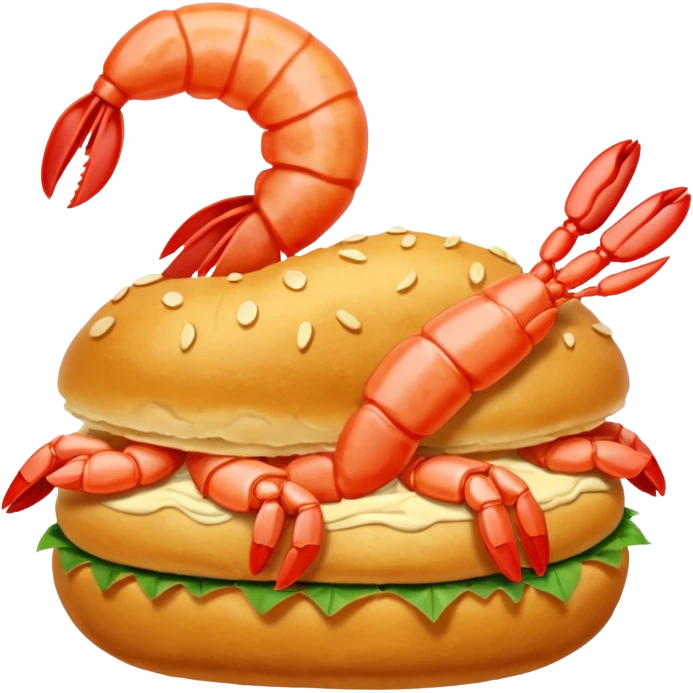 Un choux à la crevette (au lieu d’un choux à la crème) emoji