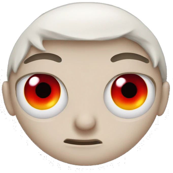 Red eye emoji