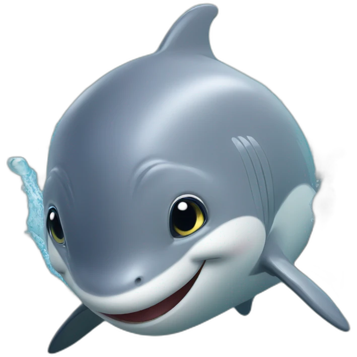 Dauphin dans l'eau emoji