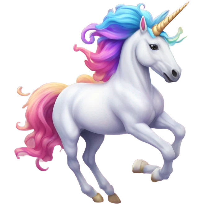 unicorn pooping rainbow emoji