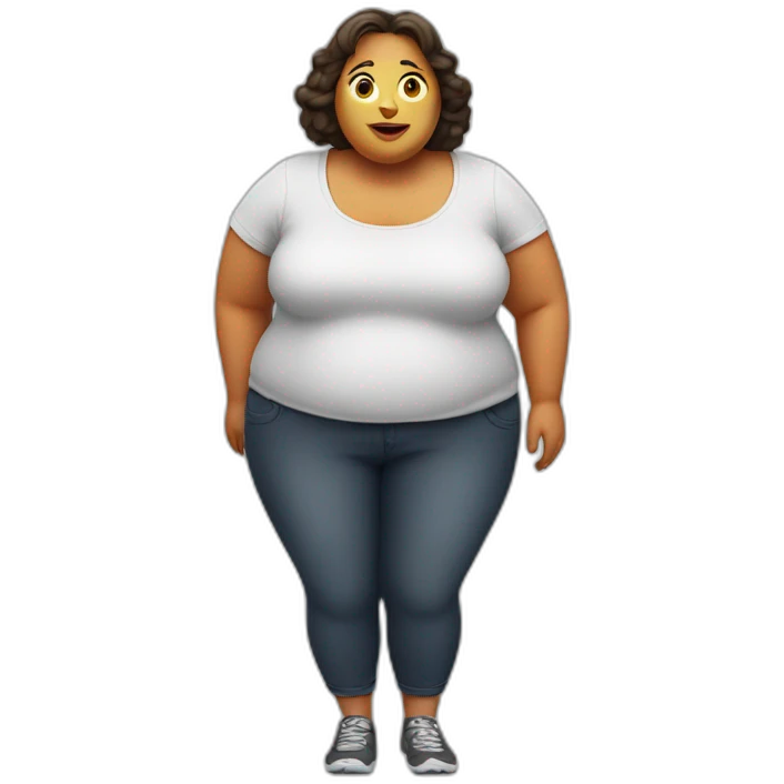 Obese lady emoji