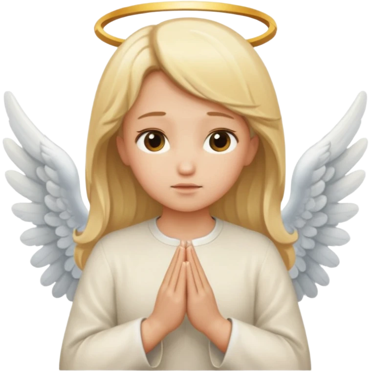 Praying angel emoji