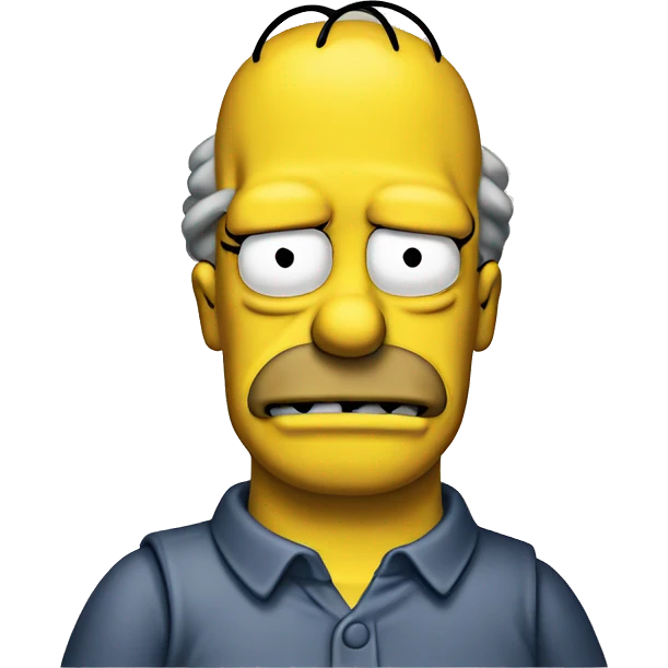 homer simpson is pnsive emoji