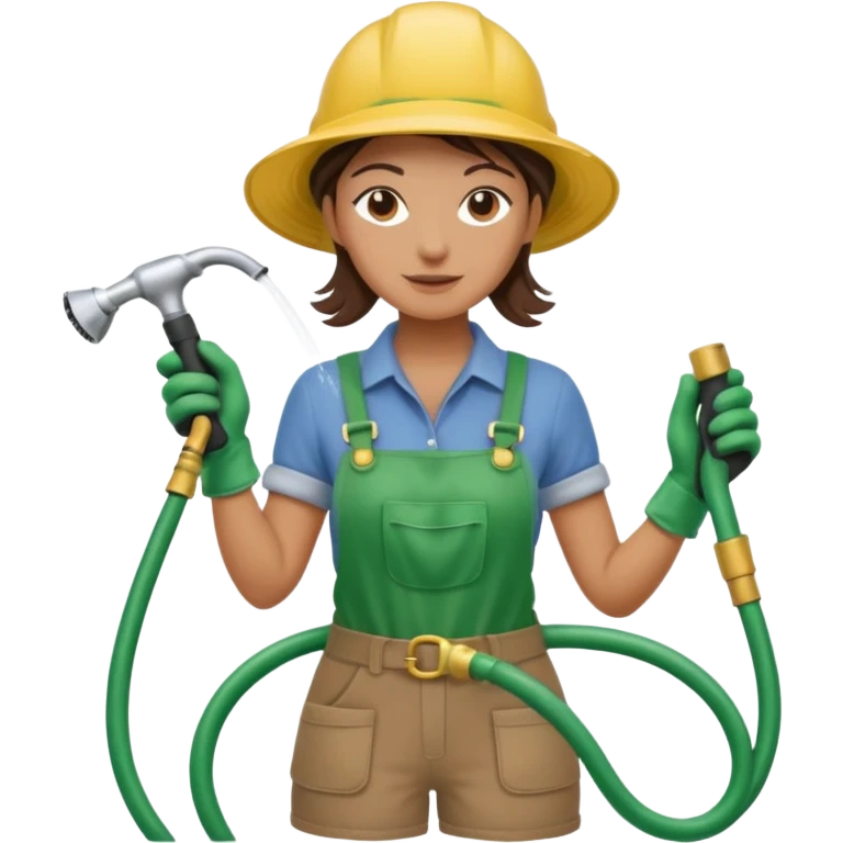 female gardener hose emoji