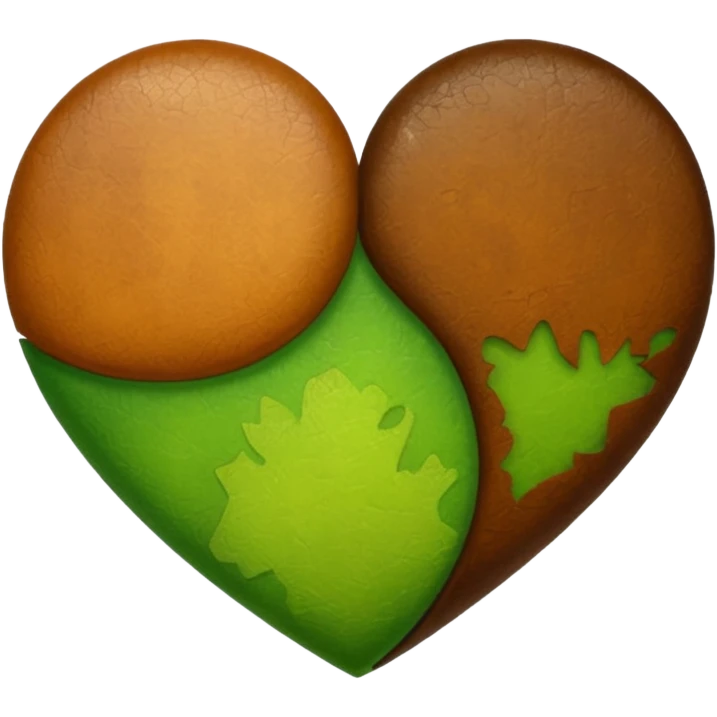 Heart halth green and halth  brow emoji