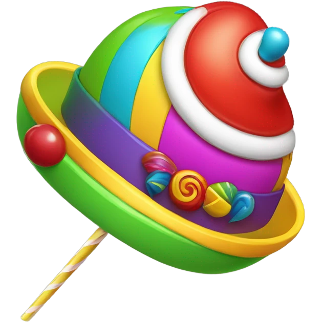 propeller hat and lollipo emoji