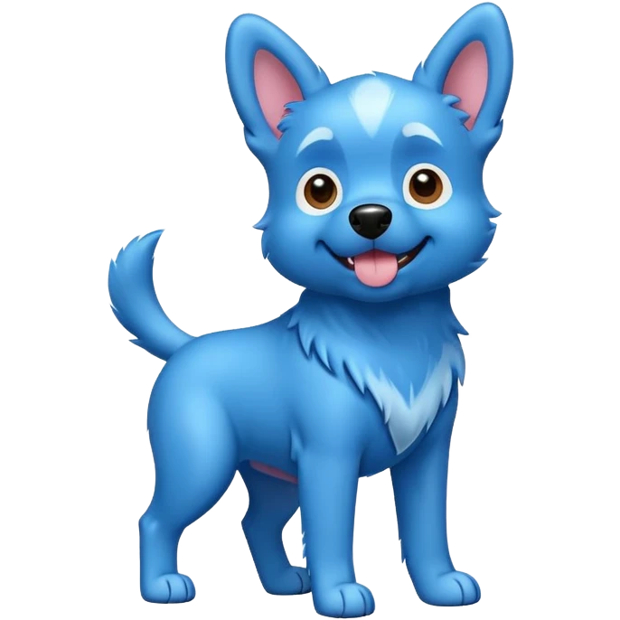 perro azul emoji