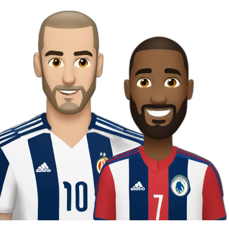benzema and didier deschamps emoji