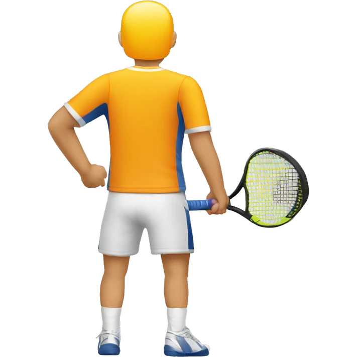player's back symmetric padel emoji