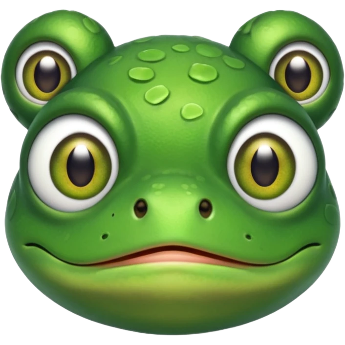 Stressed out frog emoji