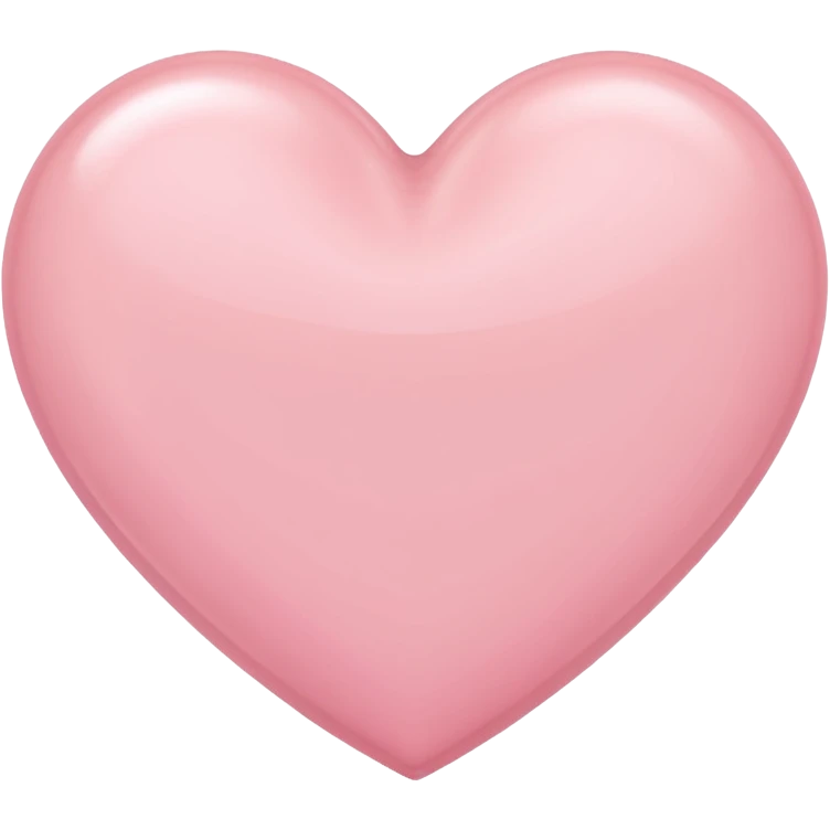 Light pink heart emoji