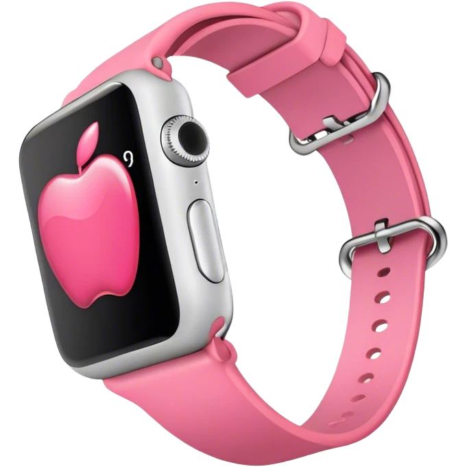 Pink Apple Watch emoji