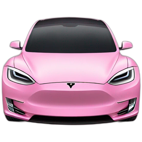 Pink Tesla emoji