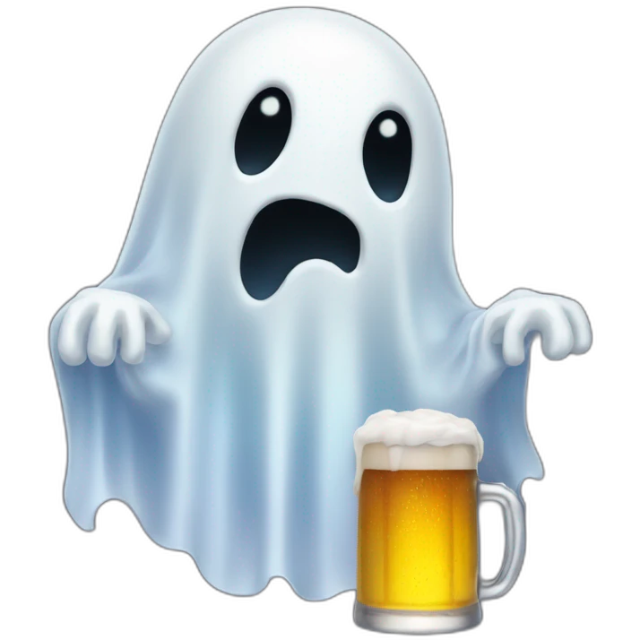 ghost-with-beer emoji