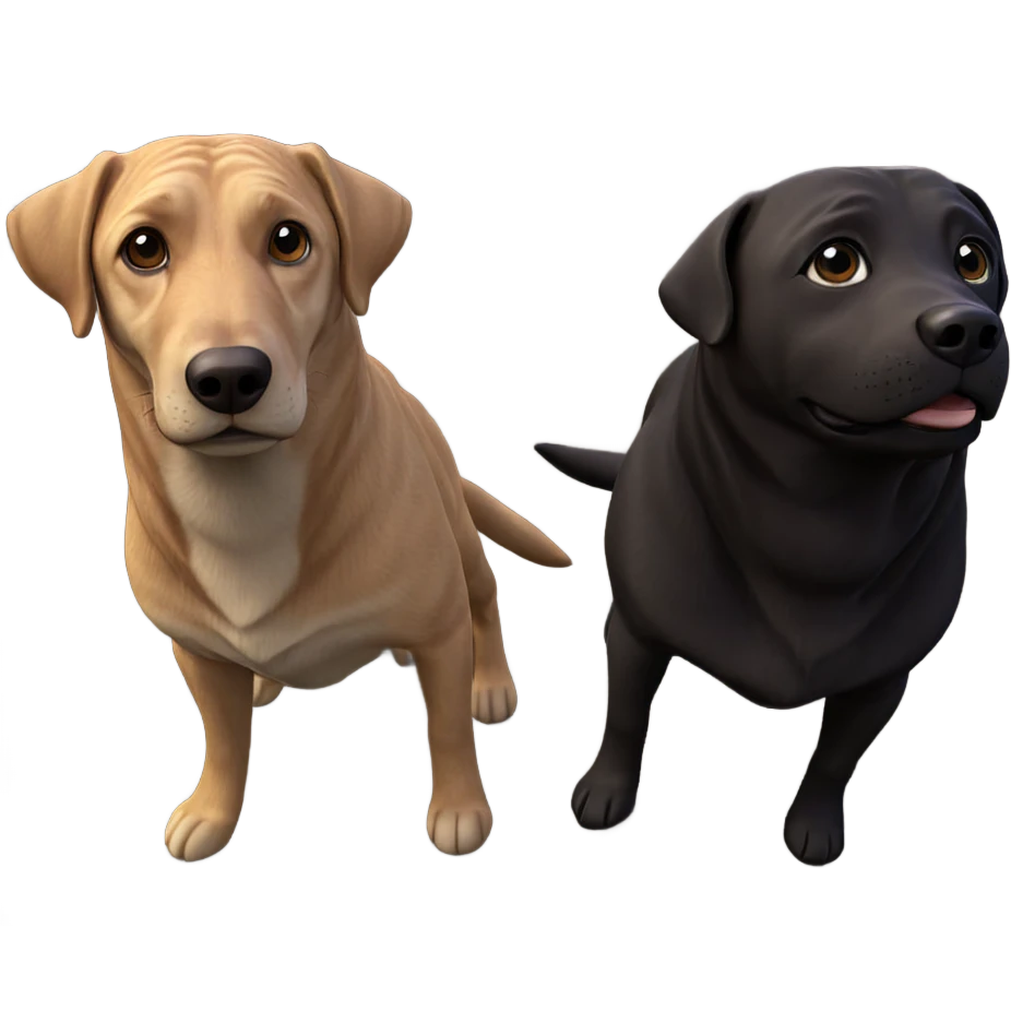 cute dog in nature emoji