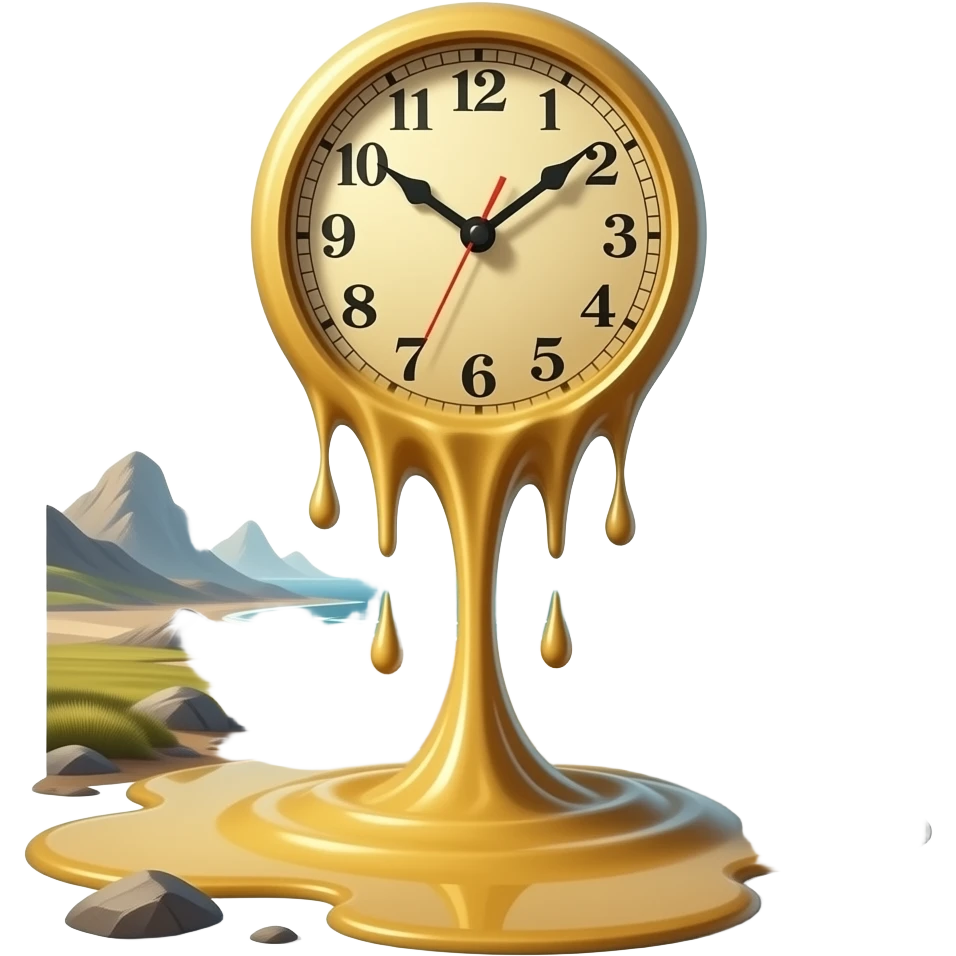 The Persistence of Memory painting emoji