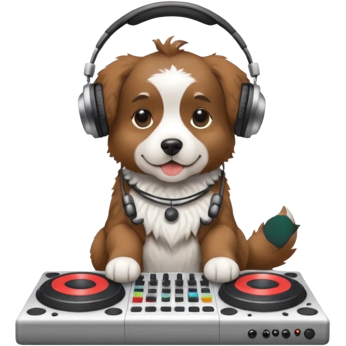 Dog dj emoji