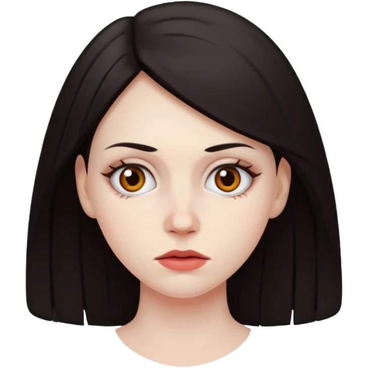 Woman with periorbital hematoma emoji