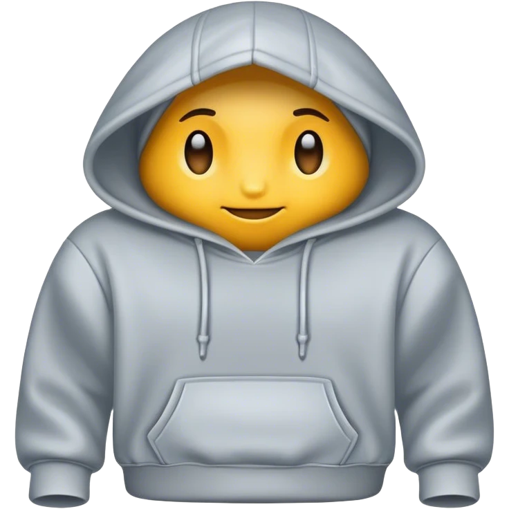Car wearing a hoodie emoji