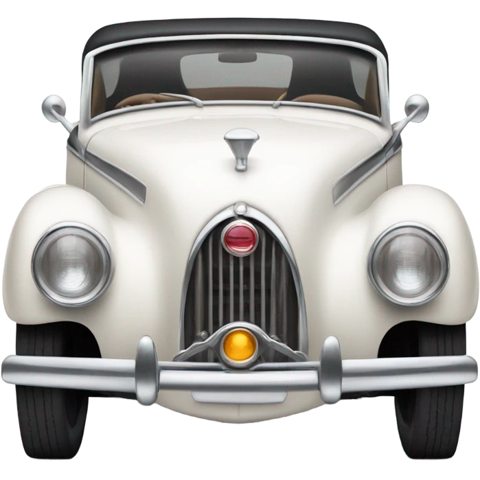 Retro white car emoji