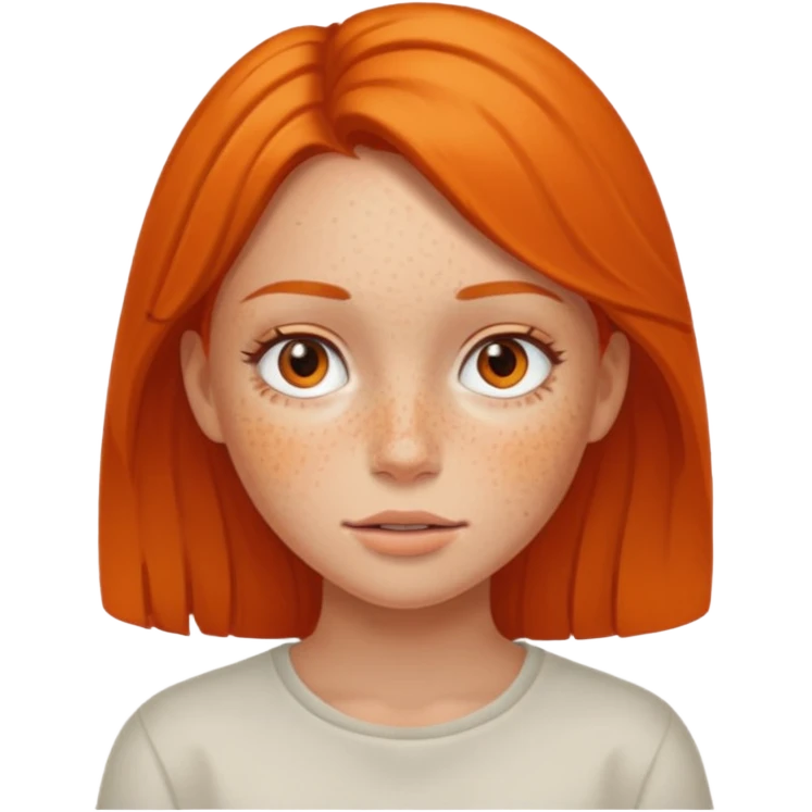 orange girl emoji