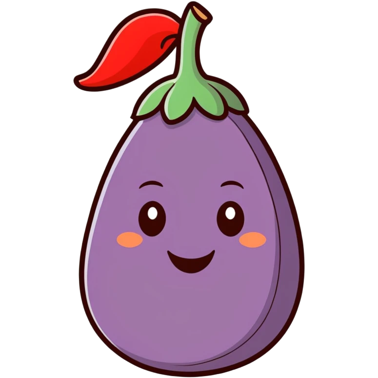 sick eggplant  emoji