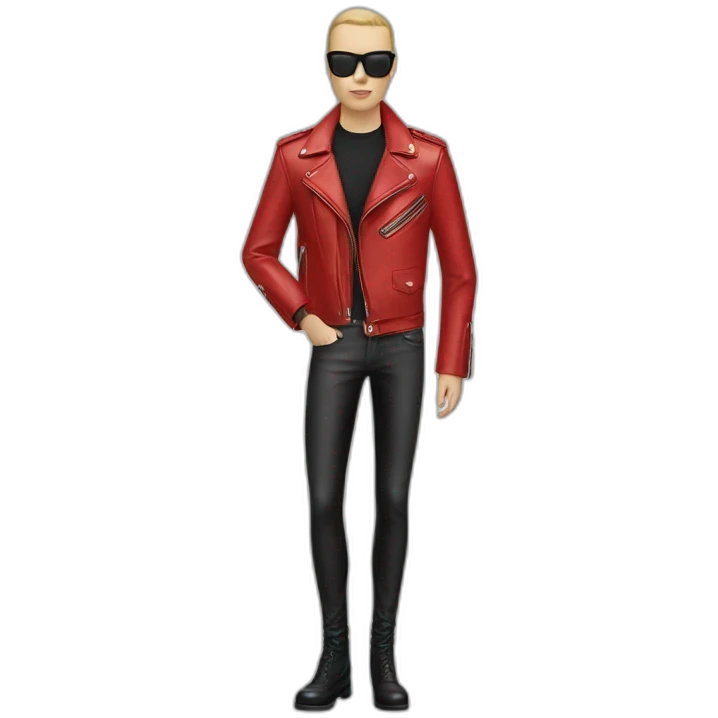 alexander mcqueen red leather jacket emoji