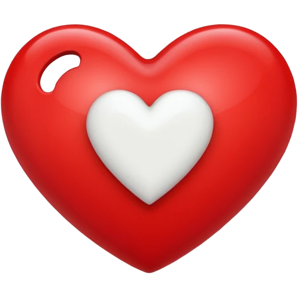 un corazon rojo con una f en el centro emoji