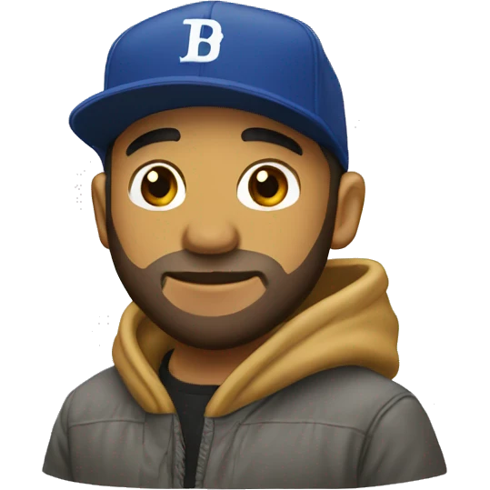Drake avec une casquette emoji