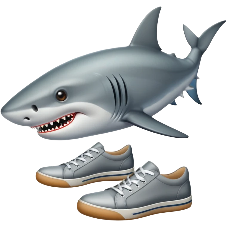 Tiburón con zapatos  emoji