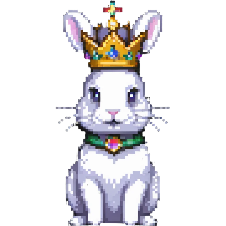 crowned rabbit emoji