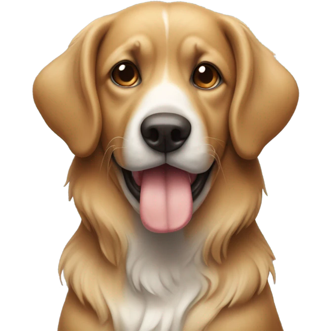 Dog smoking a blunt emoji