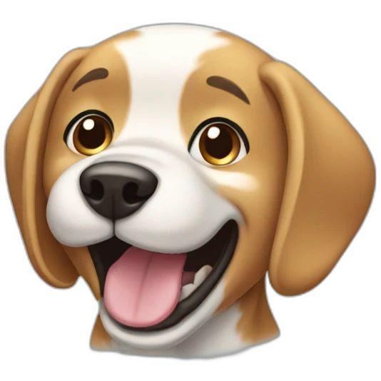 Dog chorando emoji