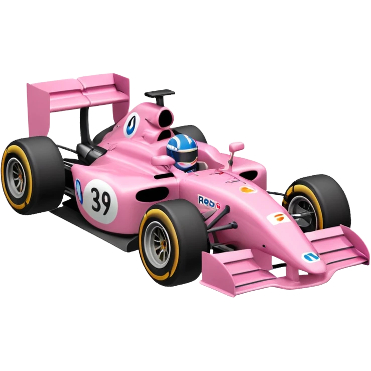 Coche de f1 rosa 🏎️ emoji