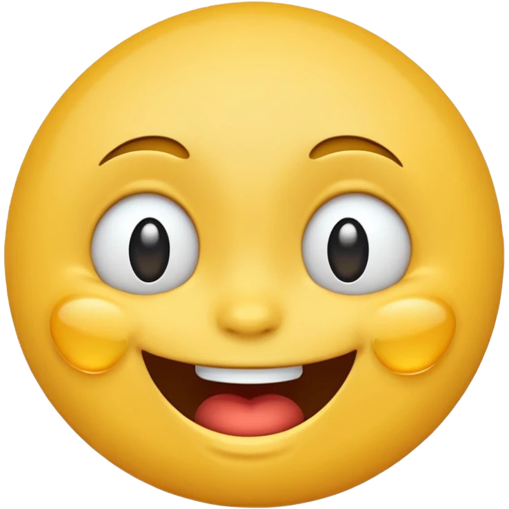 Emoji, yellow round laughing tilted head face with tears of fun emoji