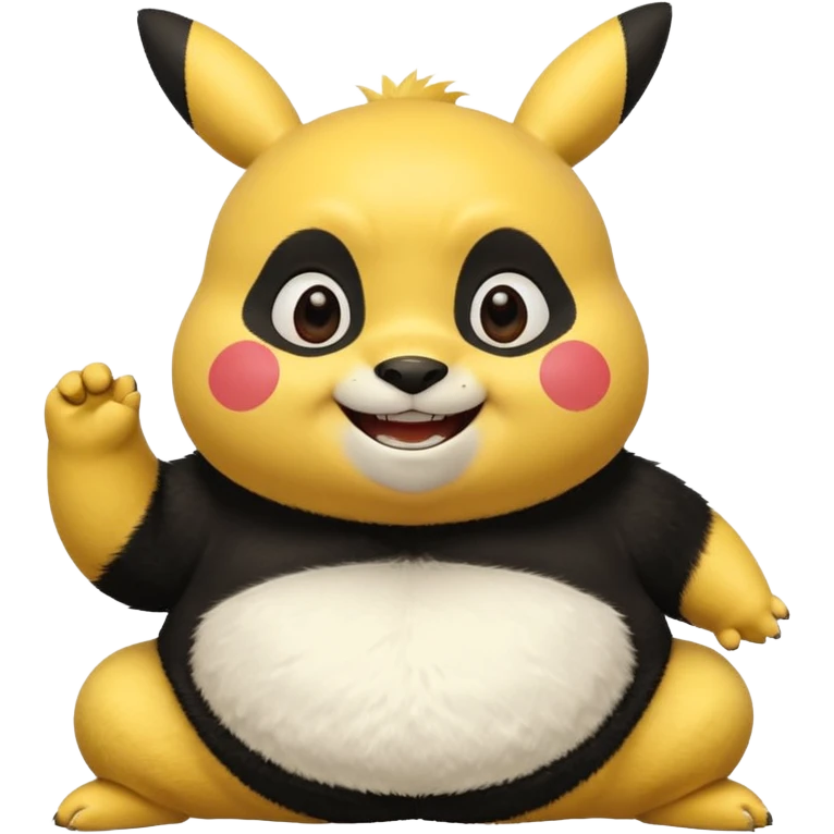 Pickachu and Kung fu panda po emoji