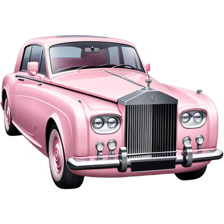 Powder pink rolls Royce emoji