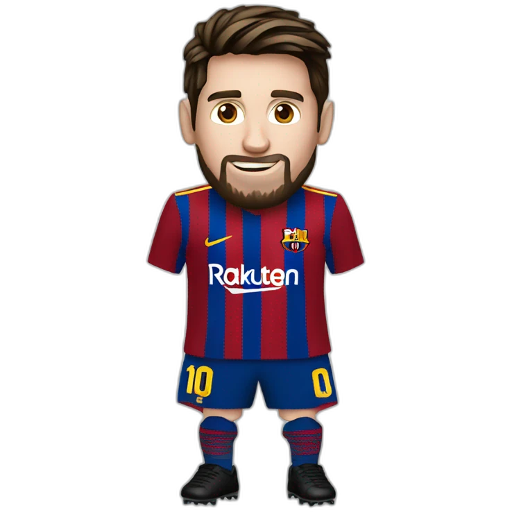 messi with ballon d'or emoji