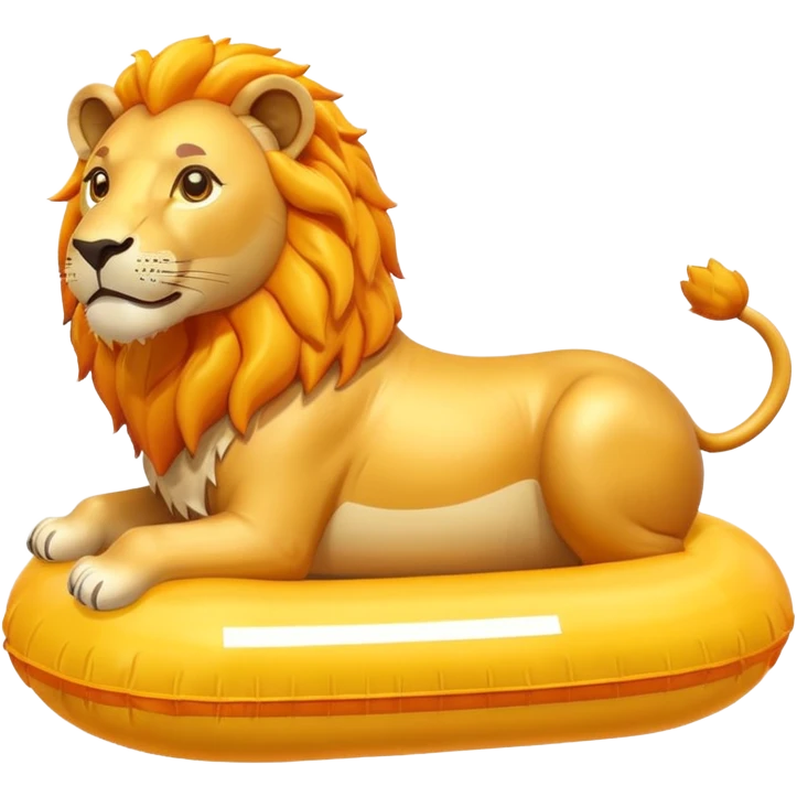Animal Float with Lion emoji