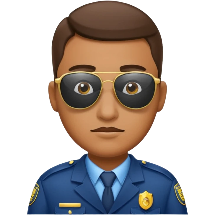school security, sun glasses emoji