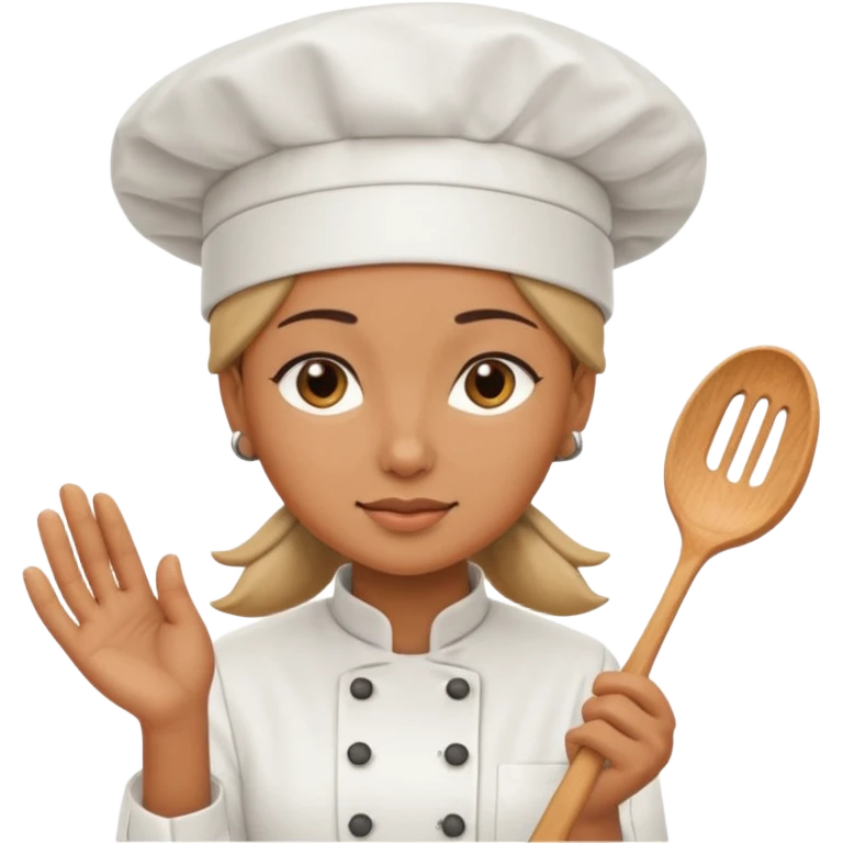 woman wearing chef hat emoji